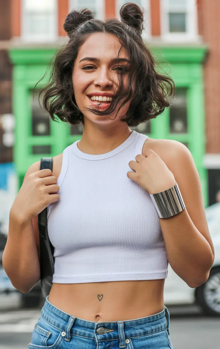 Volleyball Hairstyles for Summer 2025: Sporty Styles Playful Space Buns