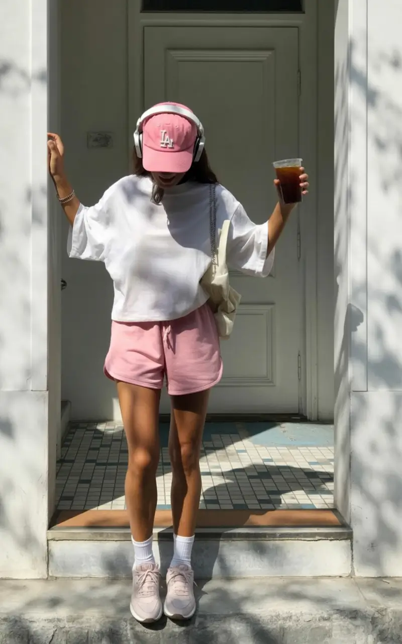 wardrobe ideas for june 2025 Pink Iced Latte Vibes