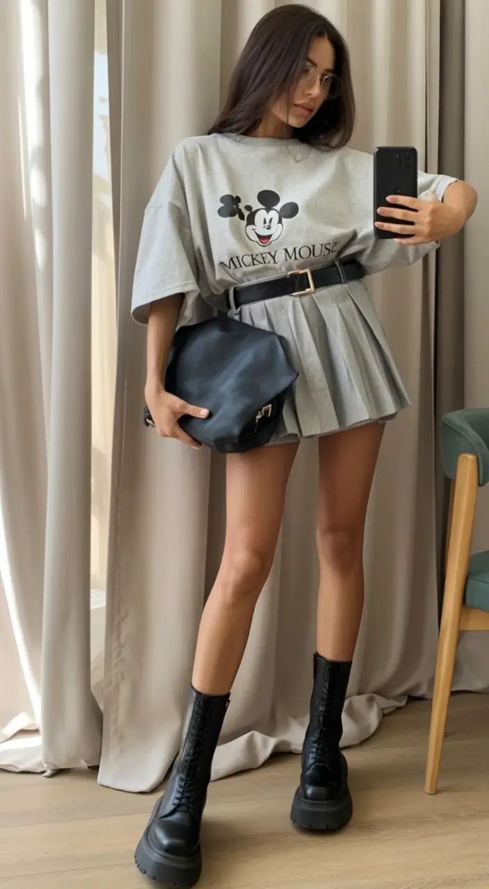 wardrobe ideas for june 2025 Graphic Tee Energy Meets Edgy Minimalism