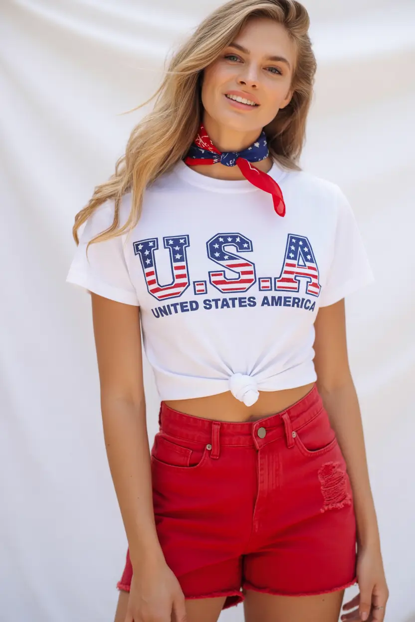 4 of july outfits ideas 2025 Retro-Americana-With-a-Twist