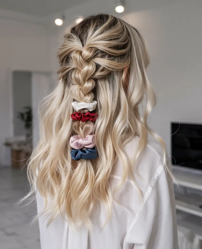 4th of july hairstyles ideas 2025 Waves & Scrunchies Symphony