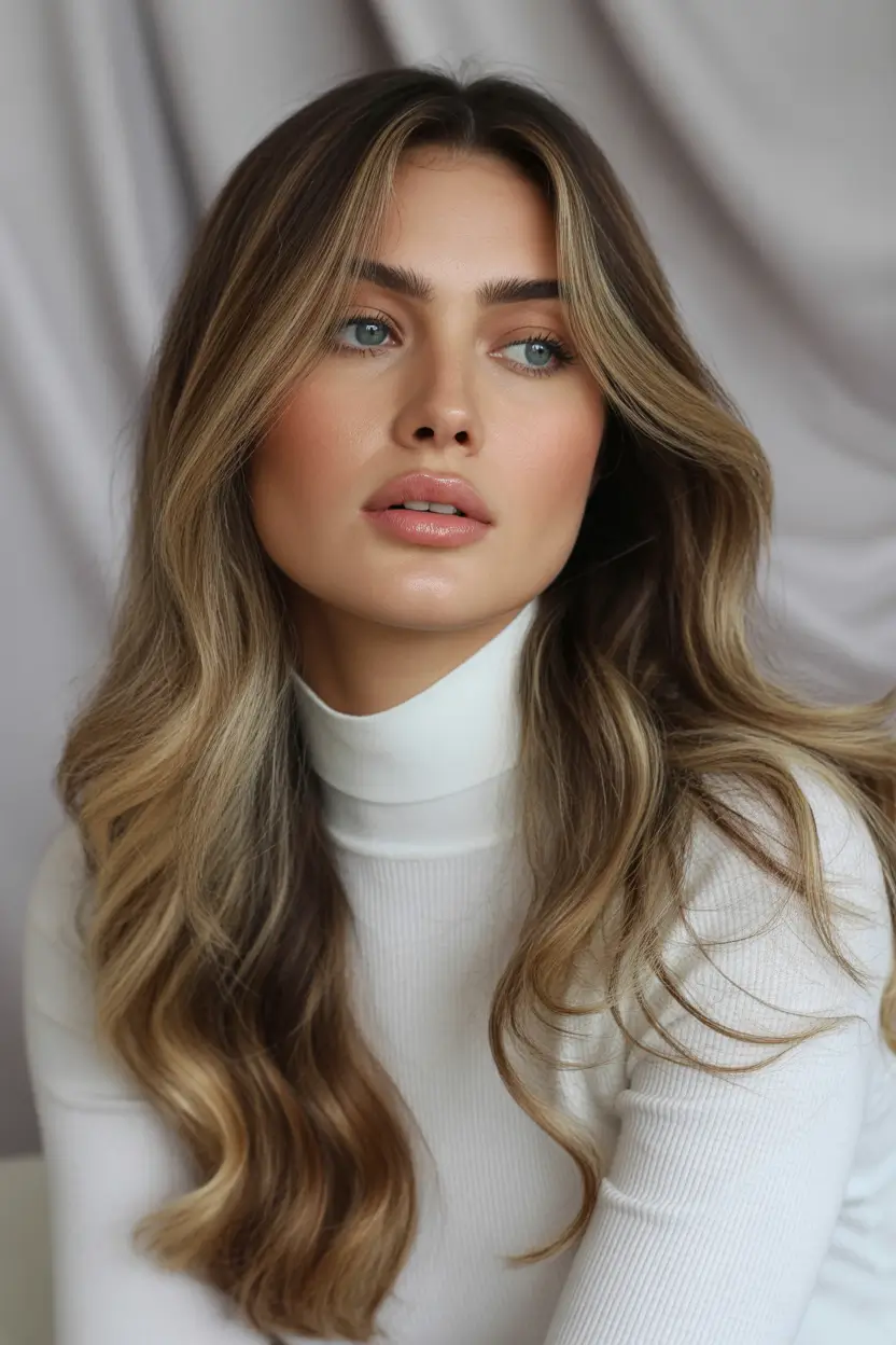 August hair color Expensive Bronde Waves for Polished Glow