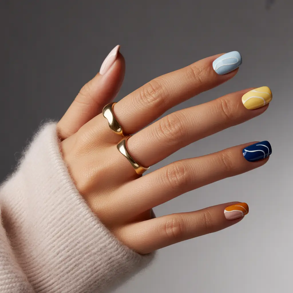 August nails color Color Theory in Motion