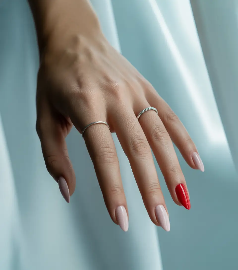 August Nails Design – The Classic Pop Accent