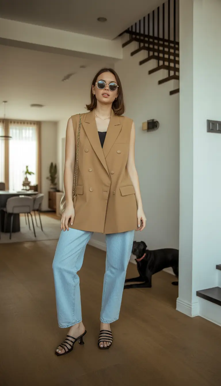 August outfits Modern Power Layers Meet Street Chic