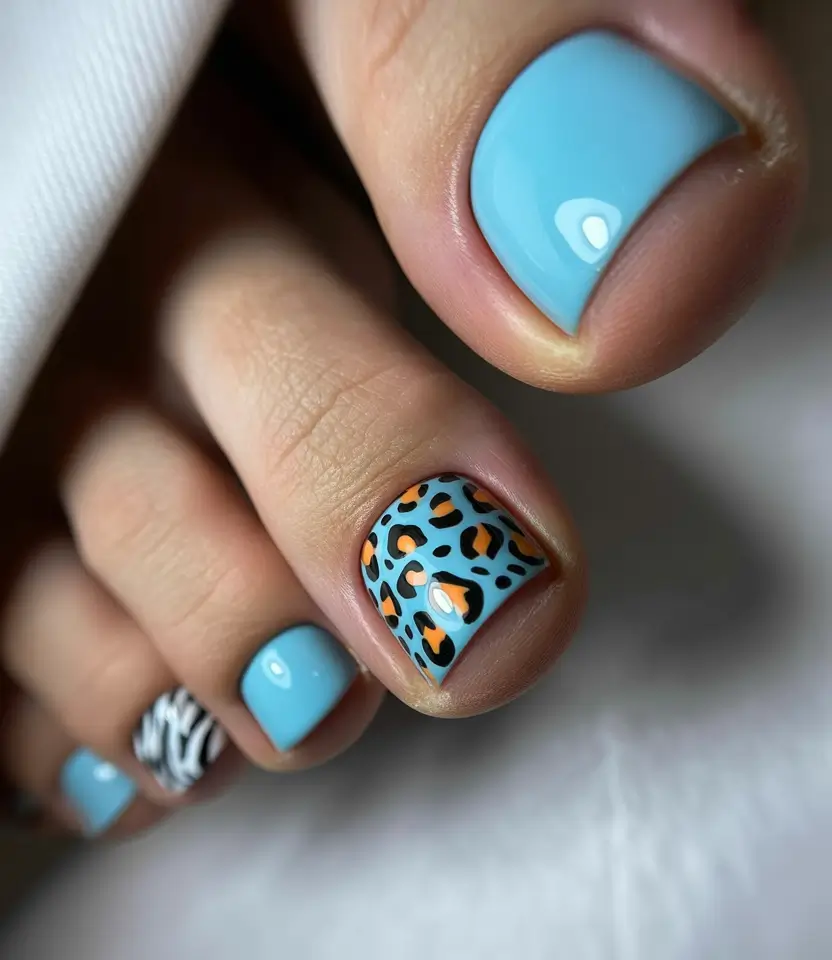 Sky Safari Mix+August Toe Nails Ideas 2025