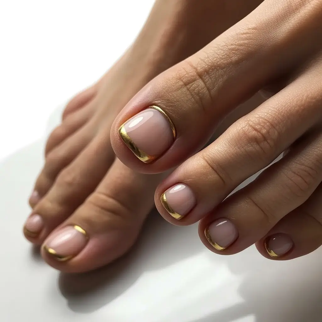 August toe nails+Minimal Luxe With Gold Frames