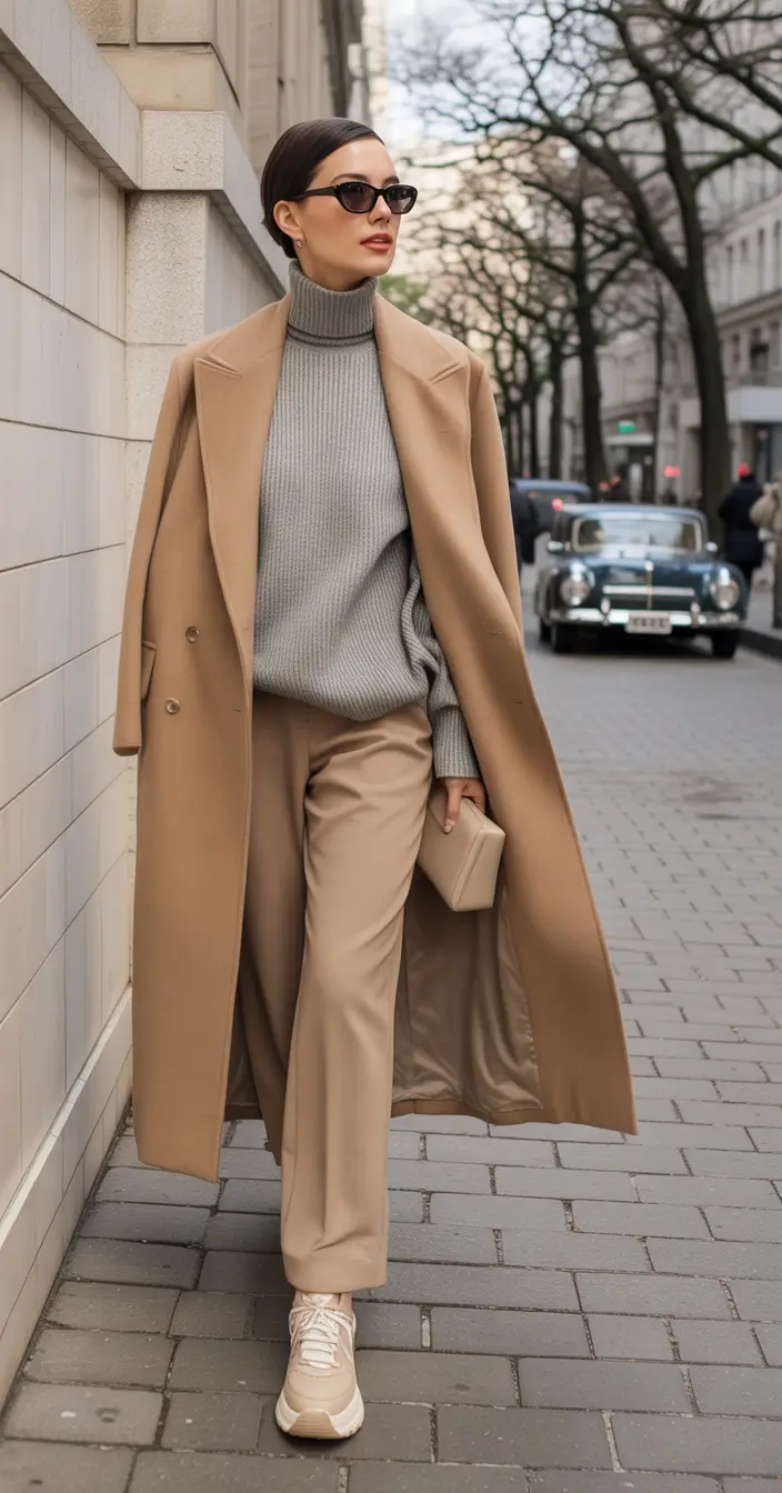 autumn outfits 2025 Tailored Meets Athletic Elegance