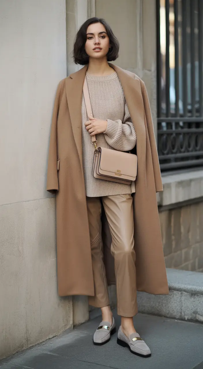 autumn outfits 2025 Muted Luxe Layers