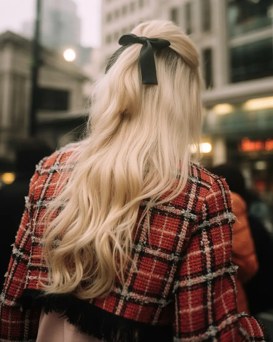 back to school hairstyles - fresh ideas 2025 Soft Half-Up with Statement Bow