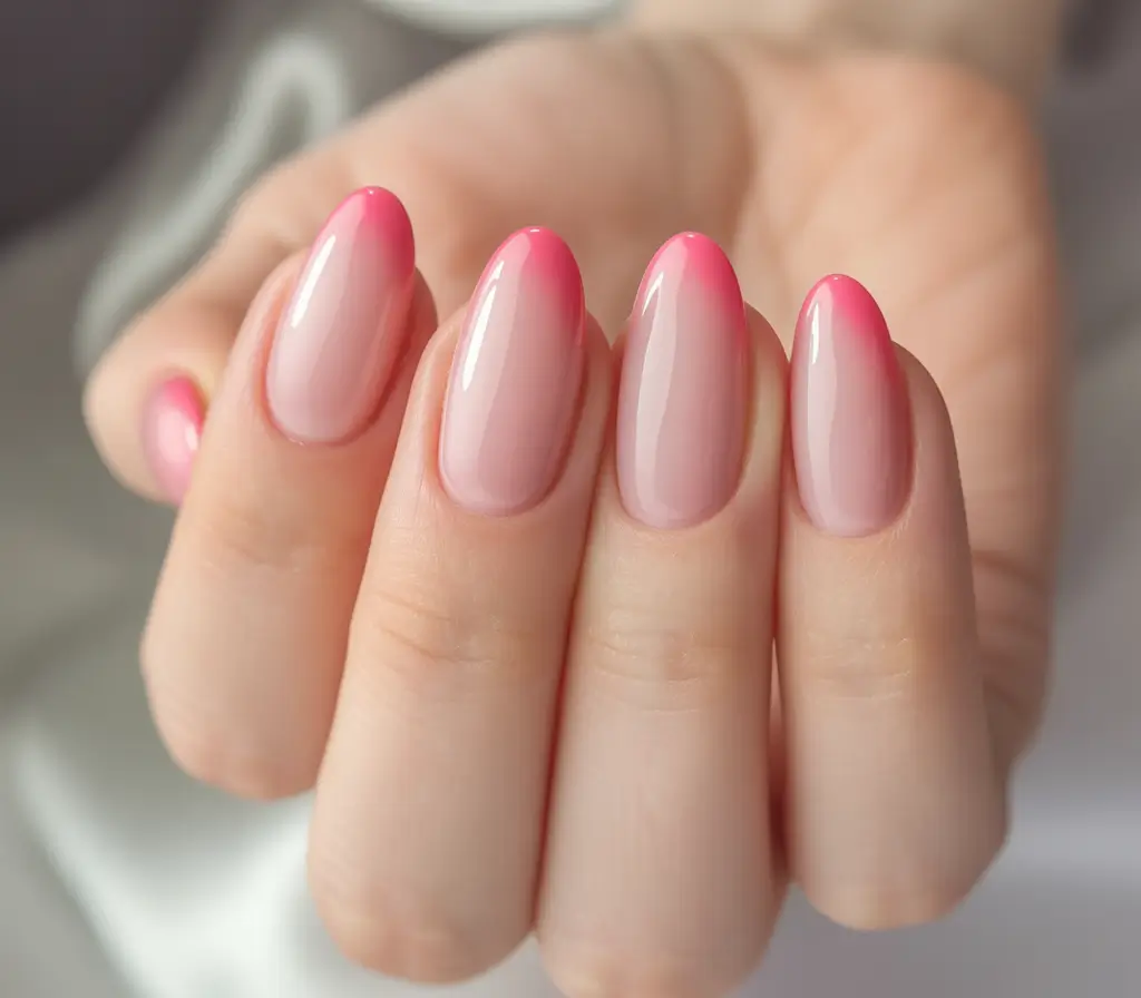 back to school nails - simple ideas 2025 Subtle Pink Fade for the Win