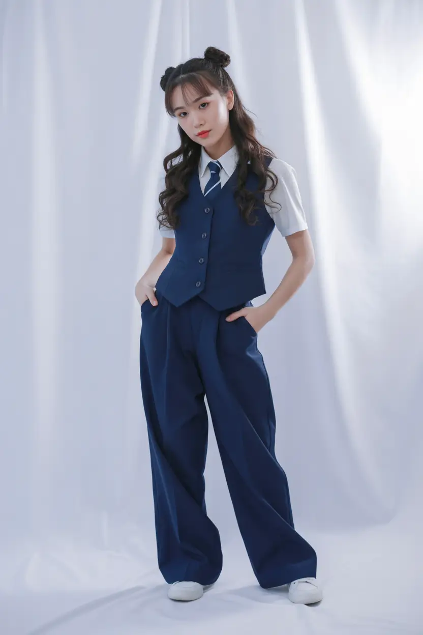 back to school outfits - cute ideas 2025+Suit Up, But Keep It Cool
