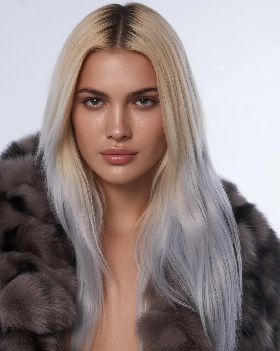 Fall hair color for blondes Two-Tone Ice Fade for a High-Fashion Edge