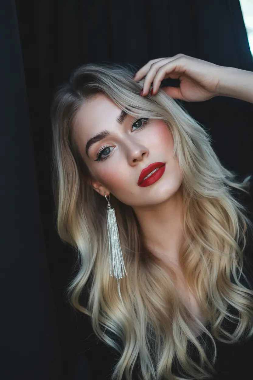 Fall hair color for blondes Golden Melt with Old-Hollywood Texture