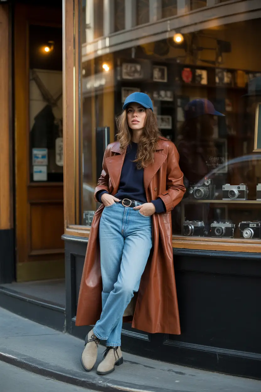 casual fall outfits for women over 30 Baseball-Cap Retro Road-Trip Vibes