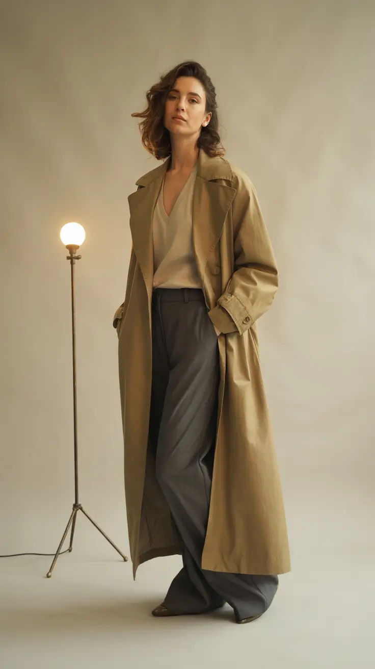 casual fall outfits for women over 30 Modern Trench Energy for Crisp Mornings