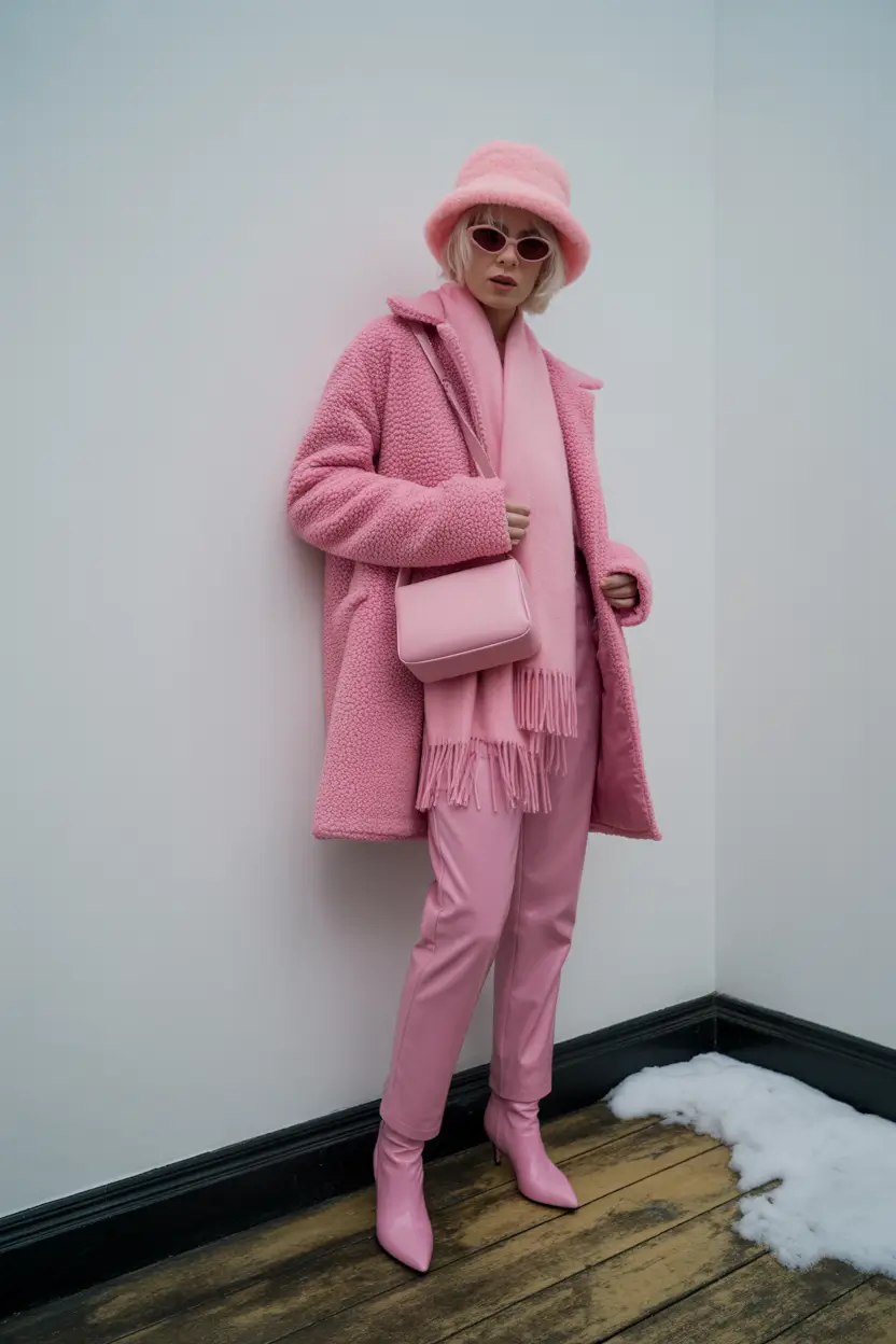 cute fall outfits for women Bubblegum Monochrome Statement