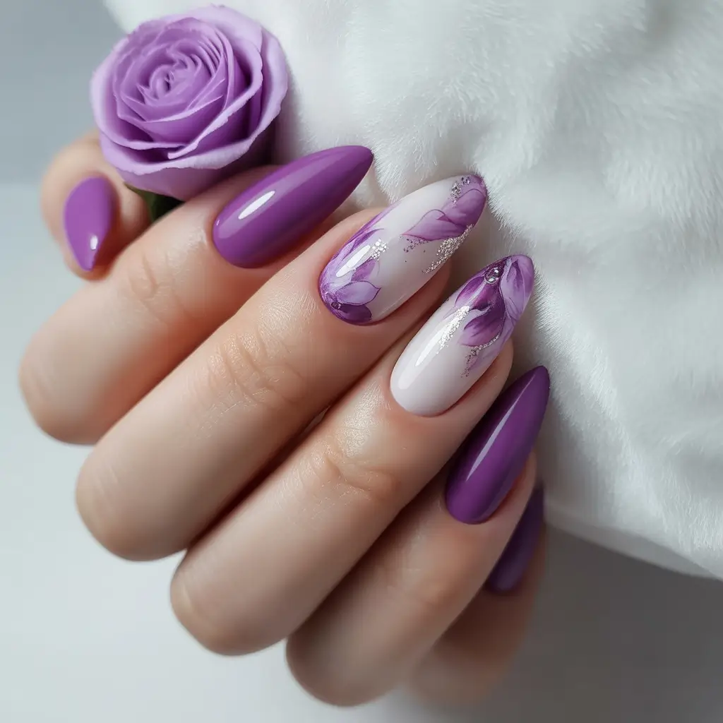 end of summer nails Lavender Petals & Daydreams