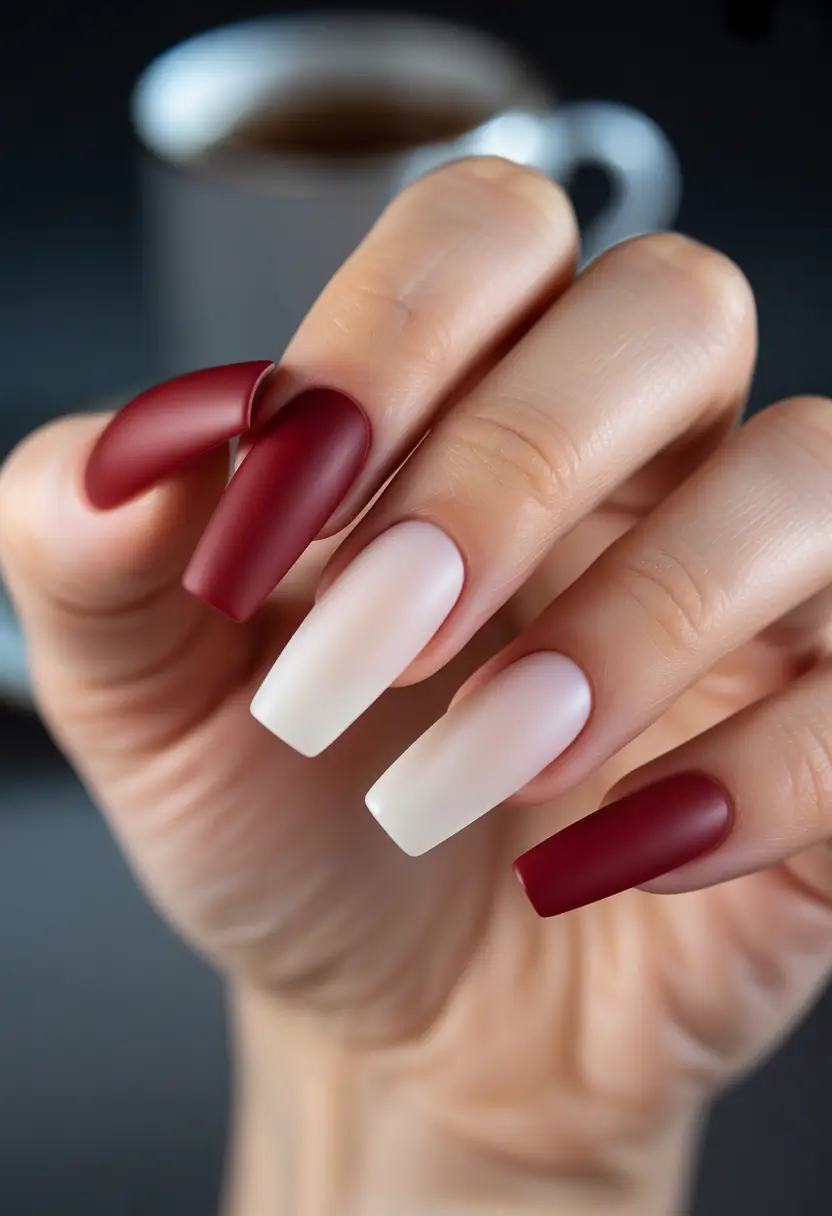 end of summer nails Wine-Down Gradient