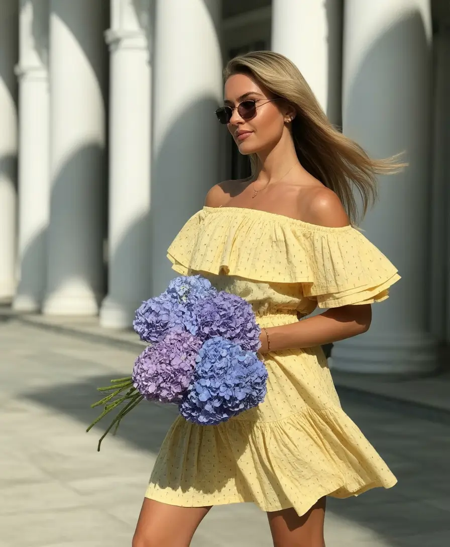 end of summer outfits Sunshine Yellow and Vintage Whimsy