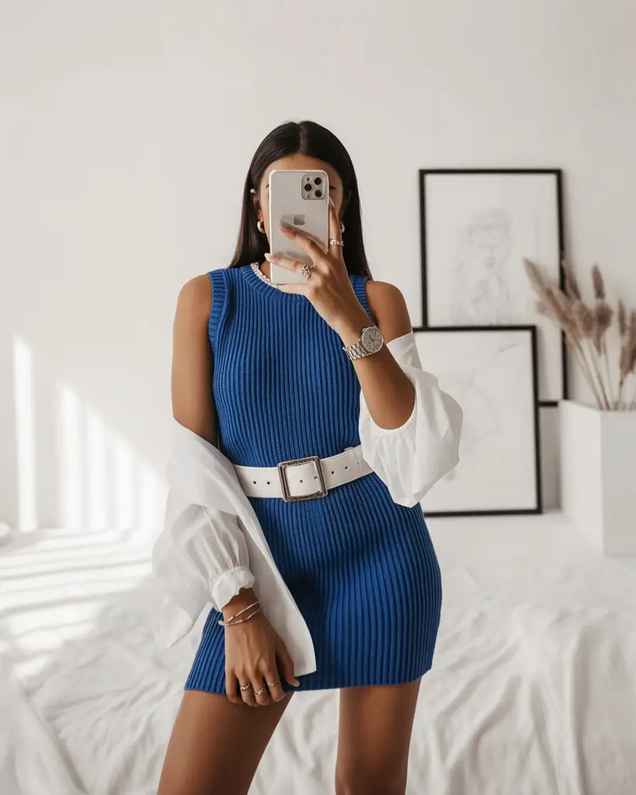 everyday fall outfits ideas 2025 Sweater Dress Chic