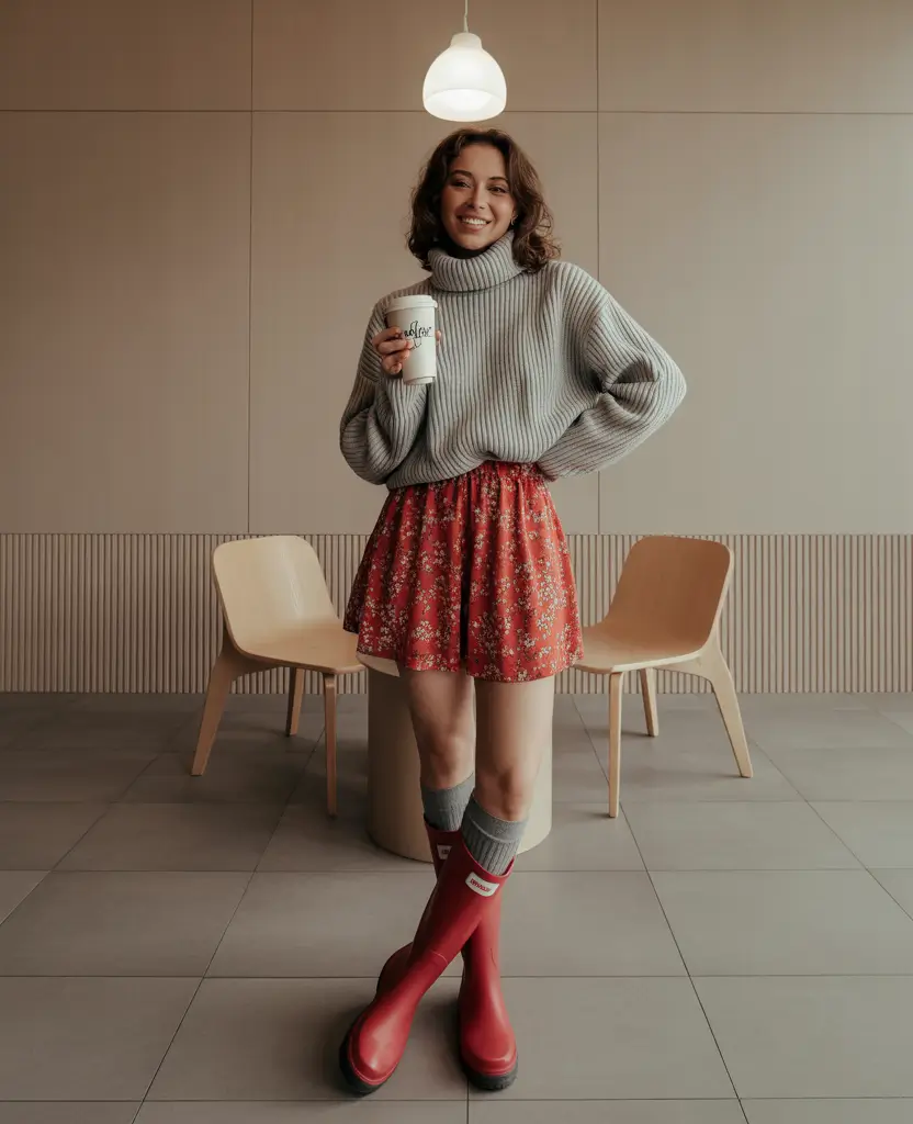 everyday fall outfits ideas 2025 Rainy Day Whimsy