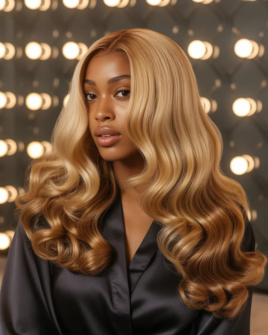 Fall hair color for black women+Golden Mocha Curls for the Warmed-Up Brunette