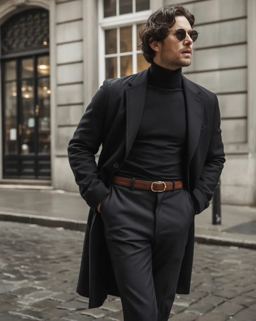 fall business casual outfits for men – Monochrome Minimalist Swagger