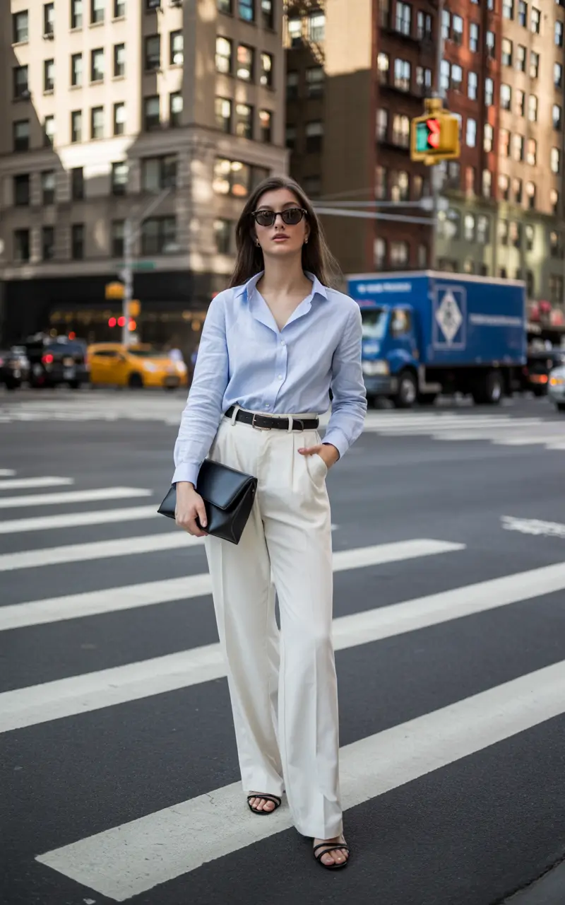 fall business casual outfits Classic Power Look With a Downtown Mood