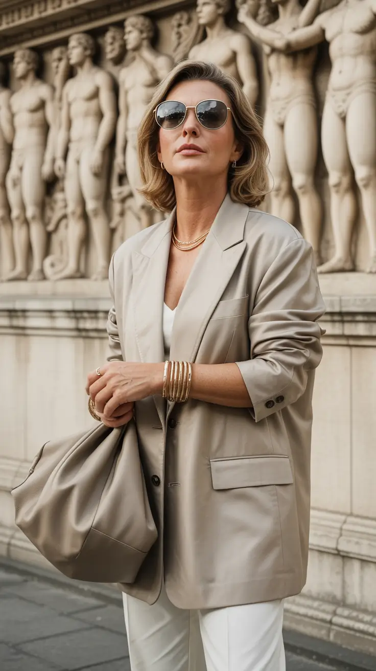 fall business casual outfits Luxury in a Slouchy Silhouette