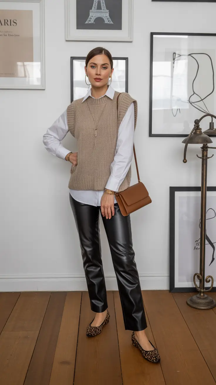 fall business casual outfits Texture Play in a Polished Palette
