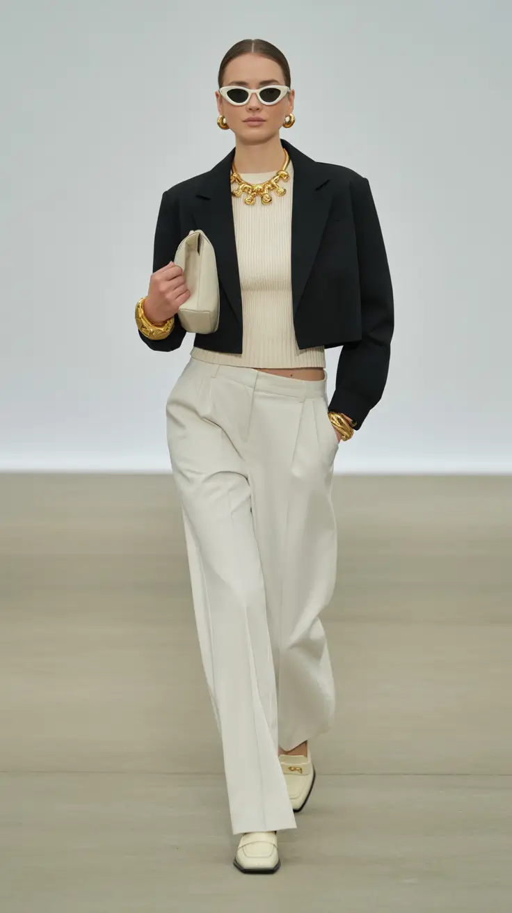 fall fashion for women Modern Chic in Monochrome Neutrals