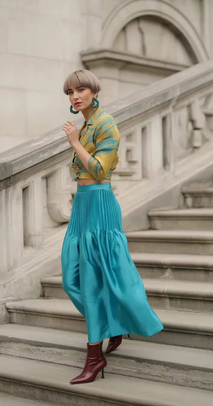 fall fashion for women Eclectic Color Blocking with Energy