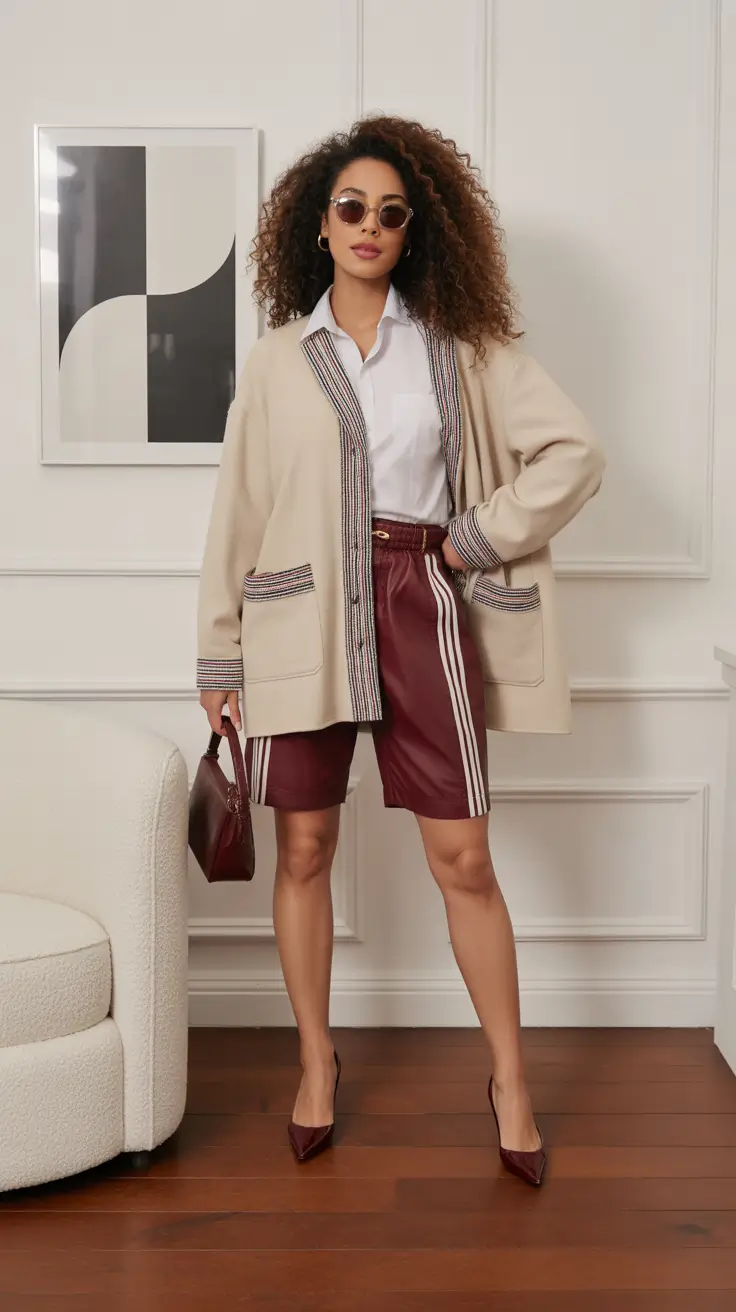 fall fashion for women Casual Prep with a Luxe Twist