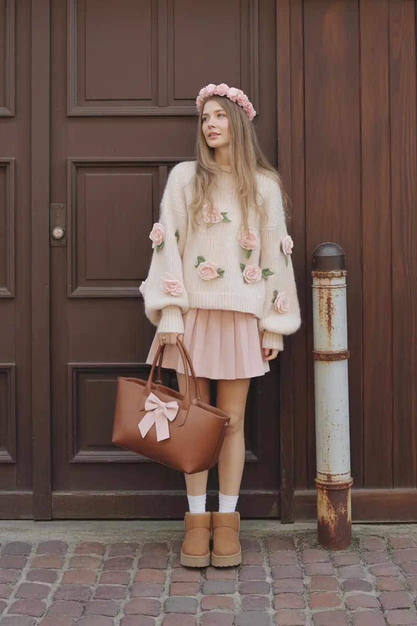 fall fashion for women Modern Fairytale in Textures and Rosettes