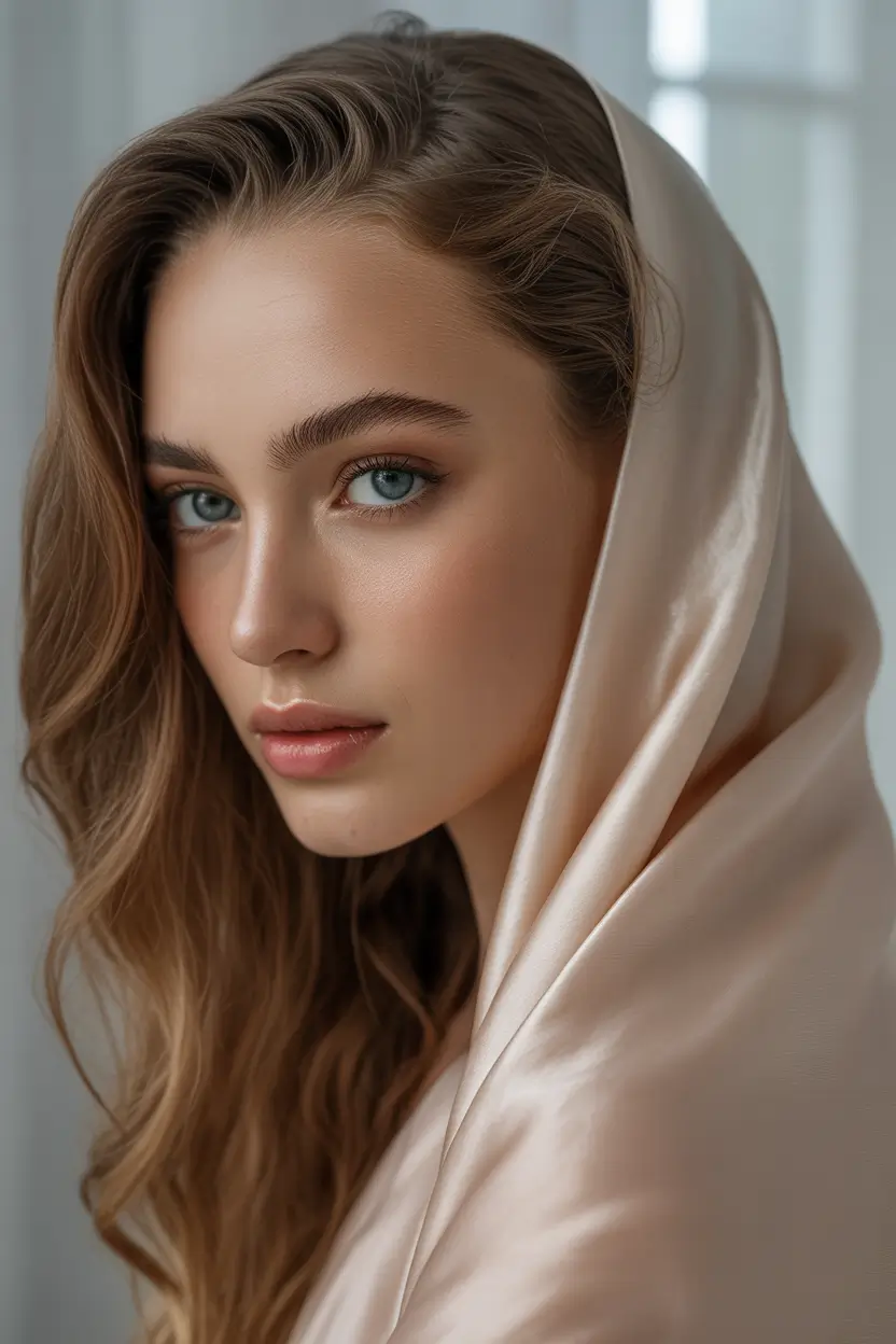 Fall brunette hair color 2025 Soft Chestnut Ribbons with Minimalist Shine