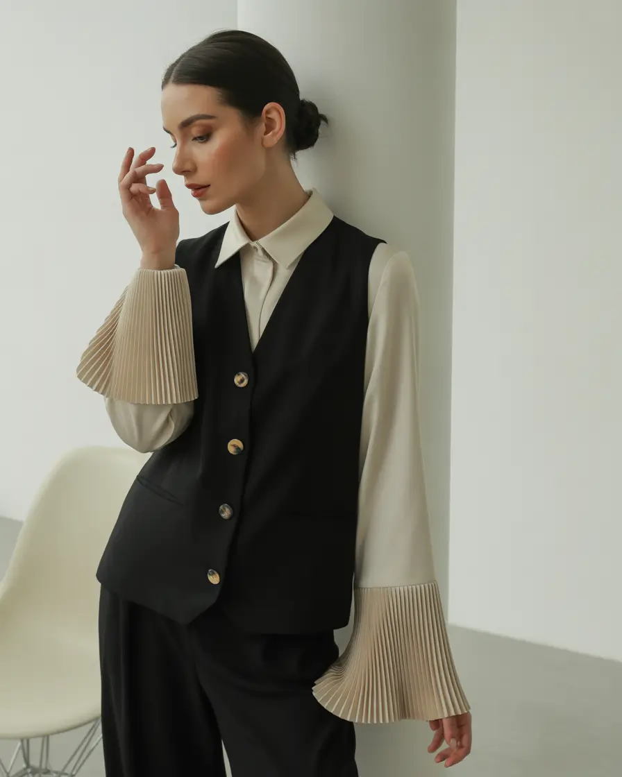 fall old money outfits Tailored Minimalism with a Twist