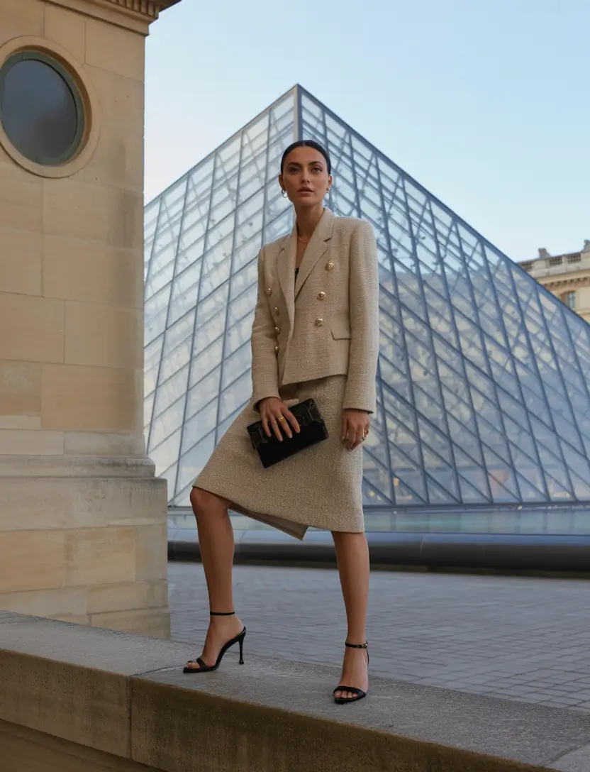 fall old money outfits Iconic Parisian Layers: Feminine Power Refined