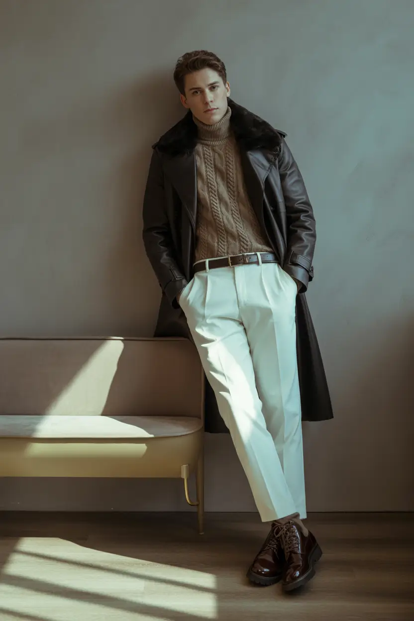 fall outfits for men 2025 Urban Tailored: When Formal Meets Fall Ease