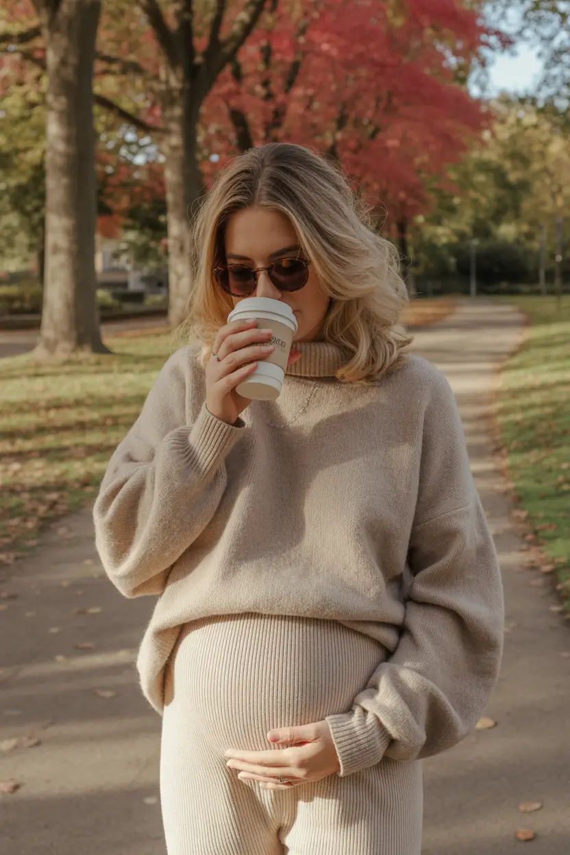 fall outfits for pregnant women Effortless Knits for Crisp Days