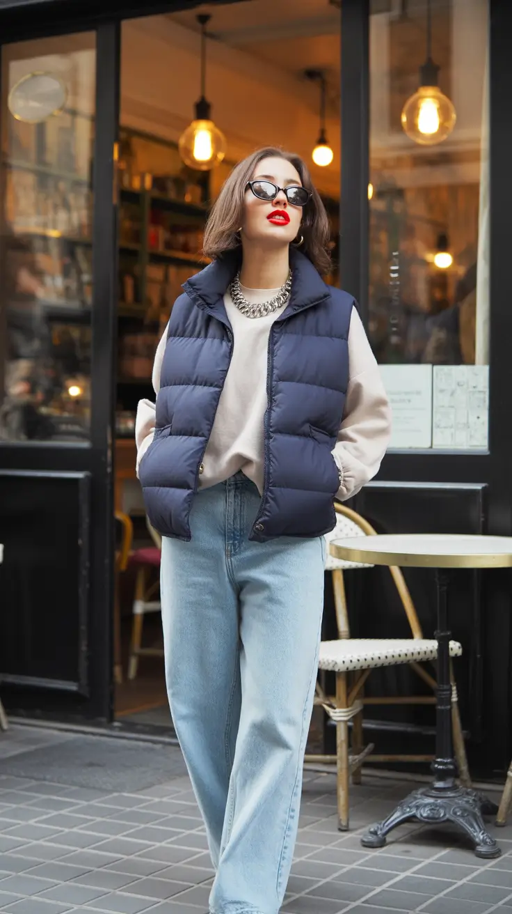 fall outfits Urban Puff and Monochrome Cool