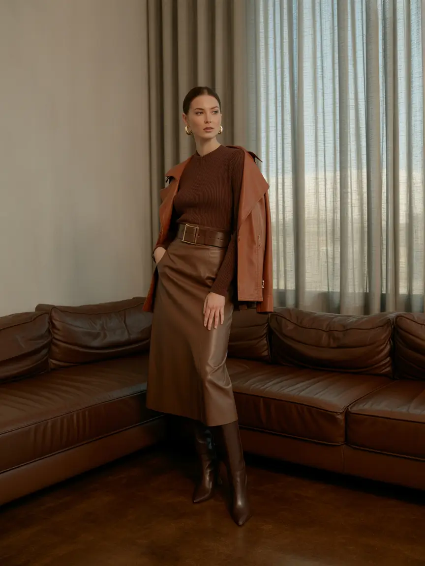 fall outfits with boots All About That Chocolate Elegance