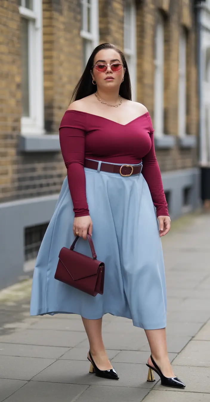 fall plus size outfits 2025 Wine & Powder: Feminine Confidence for Everyday Magic