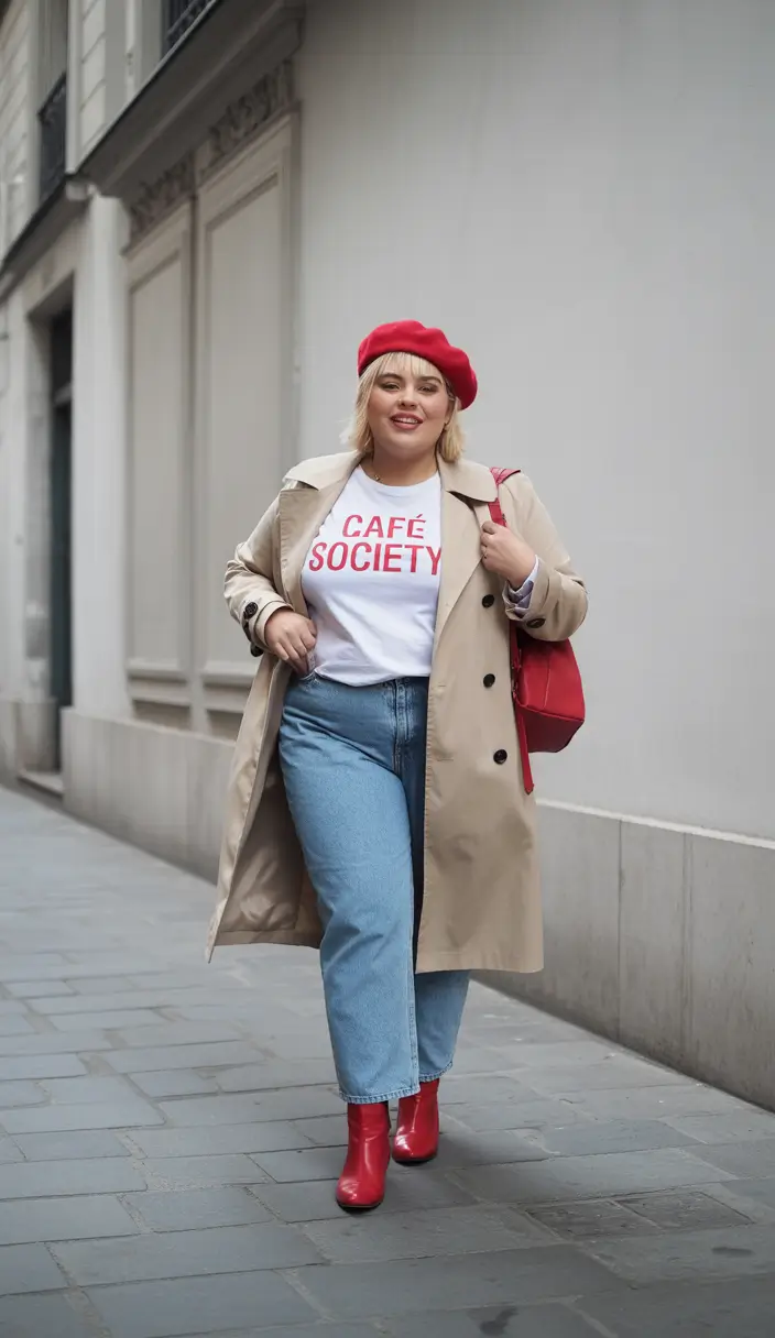 fall plus size outfits Parisian Energy, Bold Details