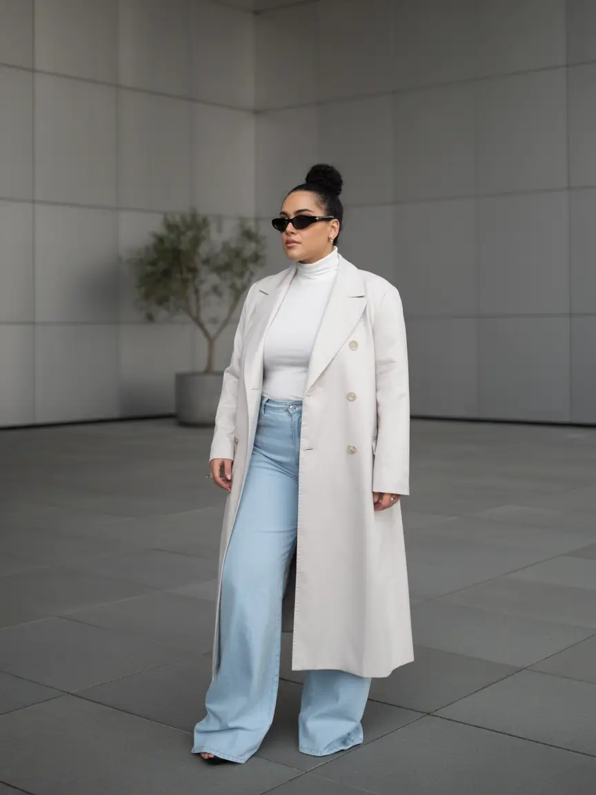 fall plus size outfits Monochrome Modern and Easy