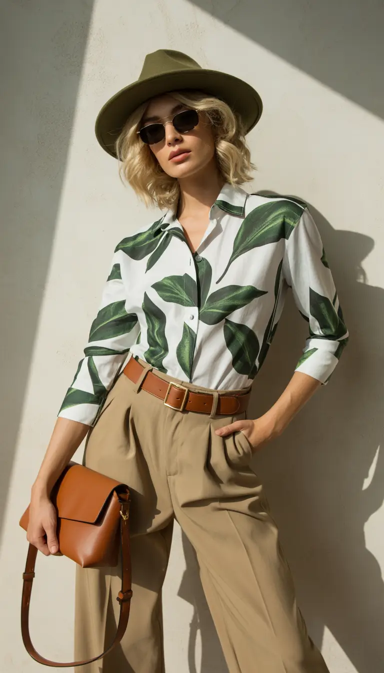 fall transition outfits 2025 Bold Botanicals for the Last Breath of Warmth