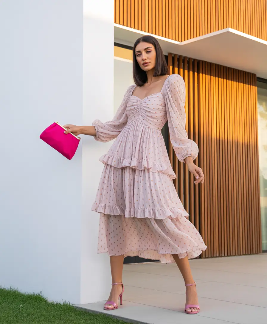 fall wedding guest dress September outdoor