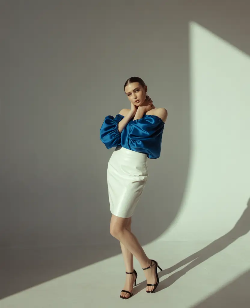 fall wedding guest dress+Sapphire Silk & Clean Lines