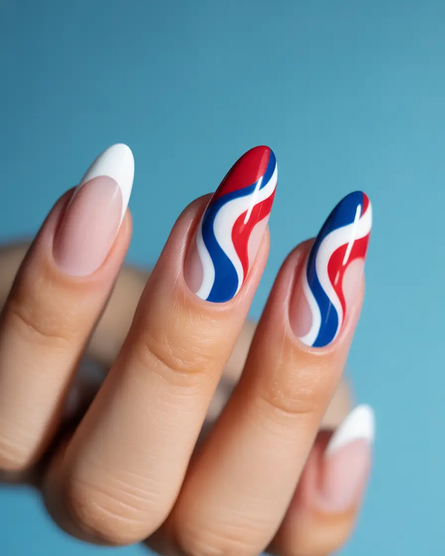 july nails color ideas 2025 Classic Meets Art School