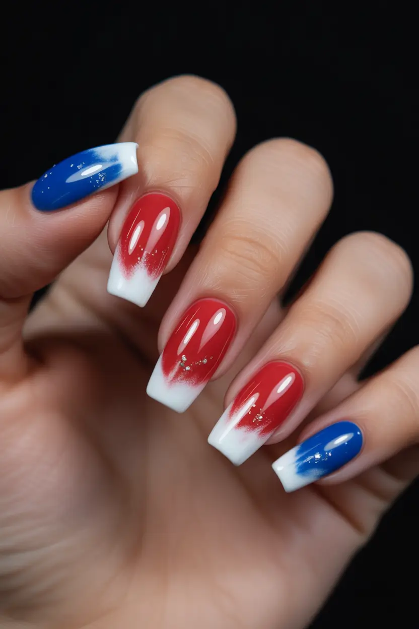 july nails color ideas 2025 Brushstroke Boldness